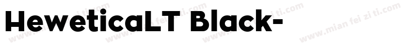 HeweticaLT Black字体转换